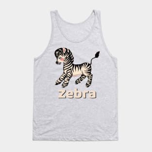 Cute Baby Zebra design perfect for children Tank Top